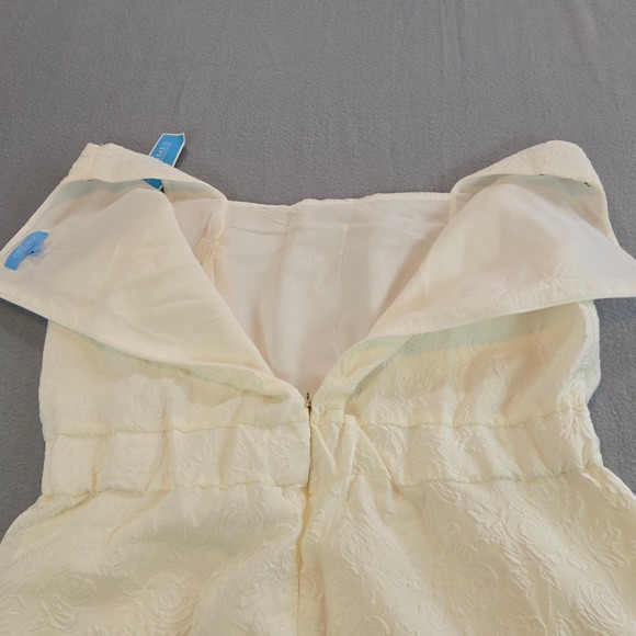 Draper James RSVP Ivory Embossed Floral Midi Dress XL  Sleeveless NWT - Picture 10 of 14